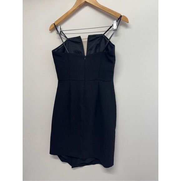 Liv Foster Strapless Twill Cocktail Mini‎ Dress Size Small Black NWT - Picture 6 of 12